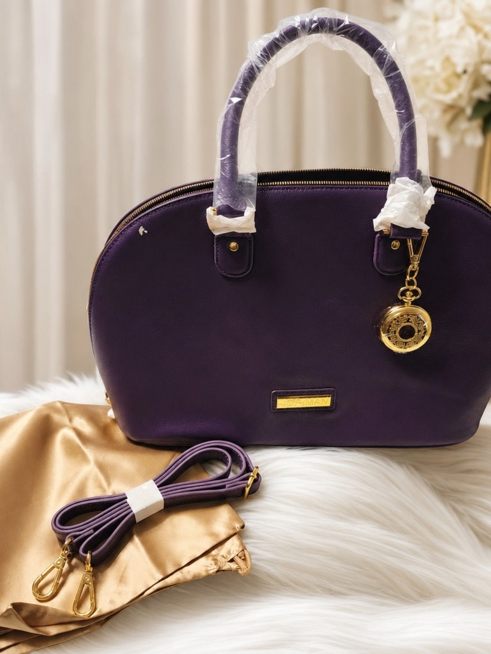 Joy & IMAN Genuine Leather Handbag – New